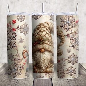 Winter gnome 20 oz sublimation tumbler ready to ship